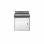 Sloping roof stainless steel enclosure  300x200x150mm (HxWxD)