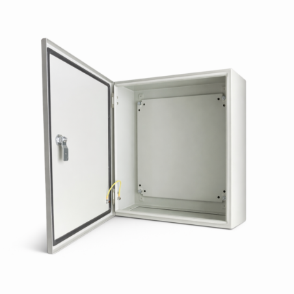 Box Type Carbon Steel Enclosure Powder Coated Grey 400x400x250(HxWxD)
