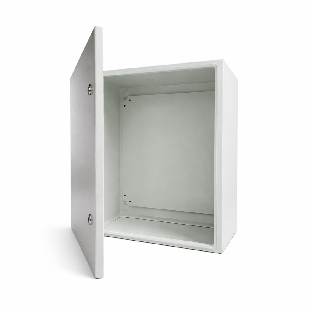 Biig-Energy-Enclosure-BT-CSPC605025-inside.png Box Type Carbon Steel Enclosure Powder Coated Grey 600x500x250(HxWxD) - Image 1