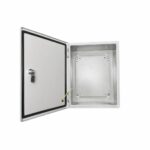 Box Type Galvanized Steel Enclosure Powder Coated Grey 400x300x250mm - Image 5