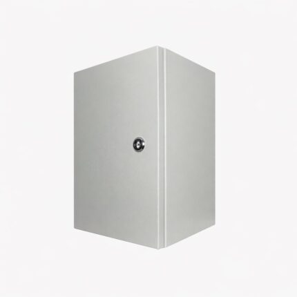 Box Type Galvanized Steel Enclosure Powder Coated Grey 400x300x250mm